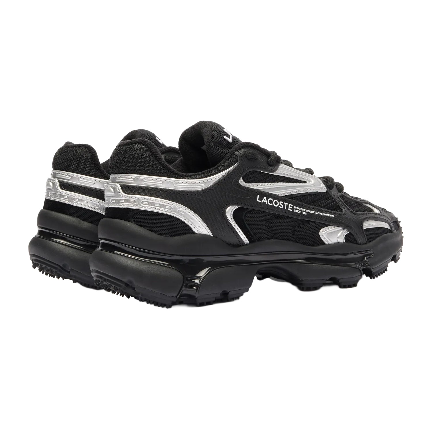 Black - Back - Lacoste Womens-Ladies L003 Trainers
