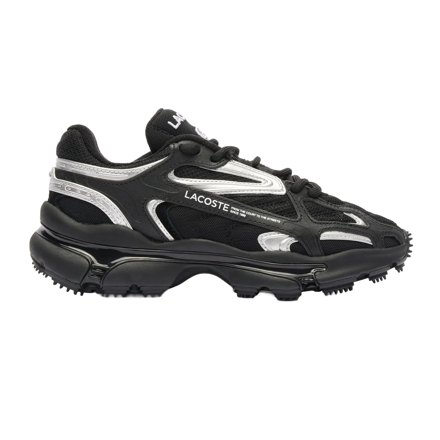 Black - Side - Lacoste Womens-Ladies L003 Trainers