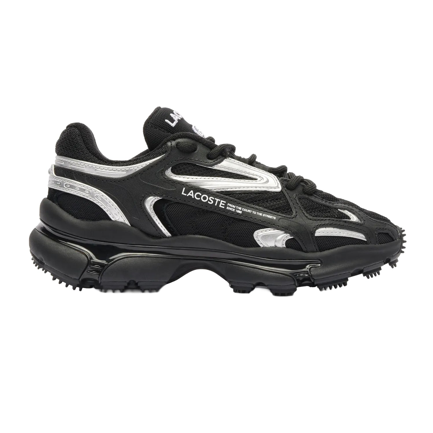 Black - Side - Lacoste Womens-Ladies L003 Trainers