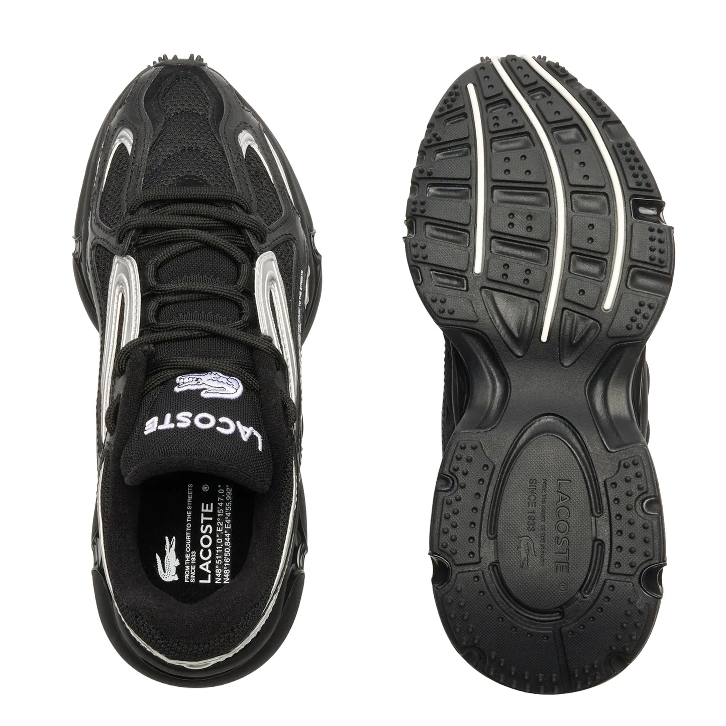 Black - Lifestyle - Lacoste Womens-Ladies L003 Trainers