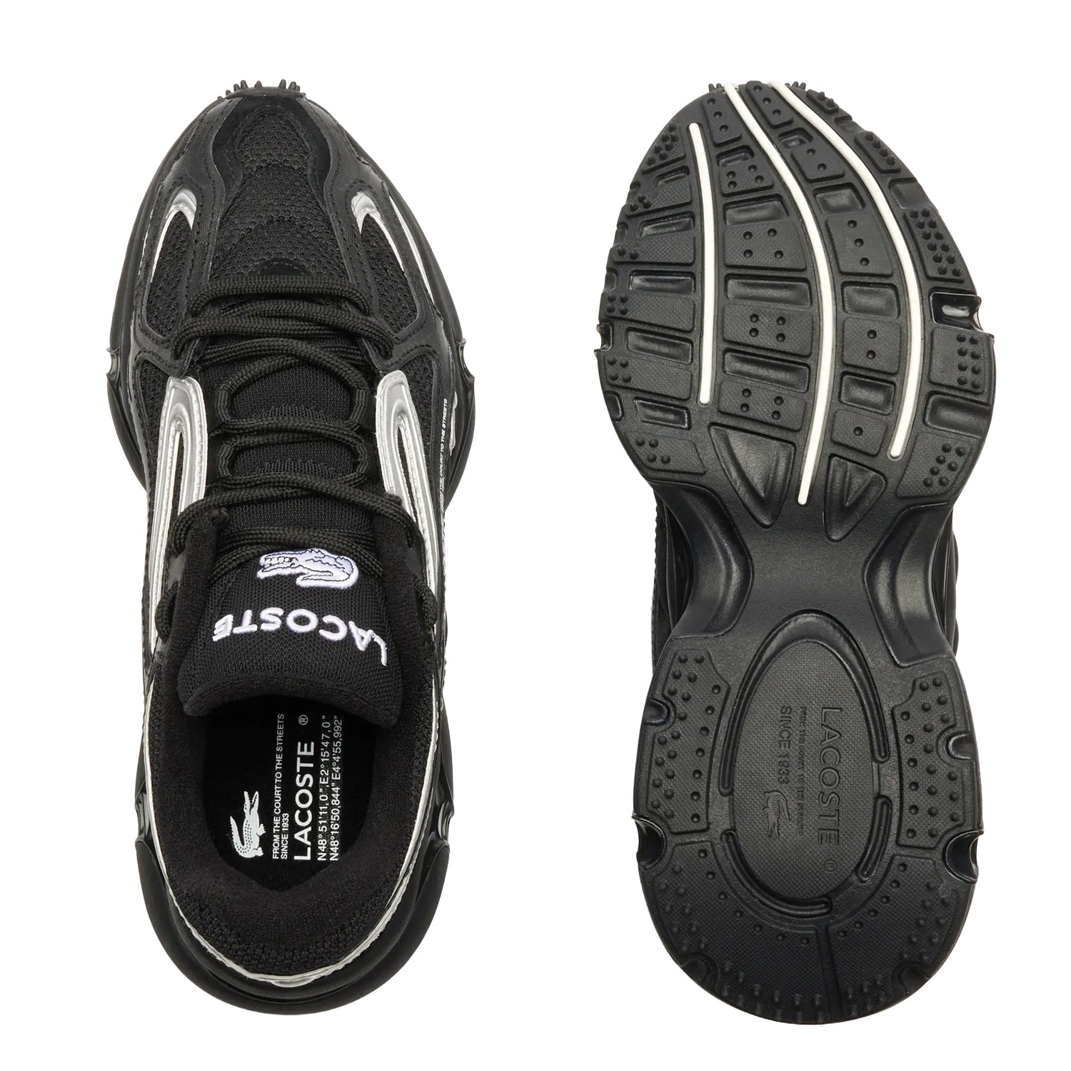 Black - Lifestyle - Lacoste Womens-Ladies L003 Trainers