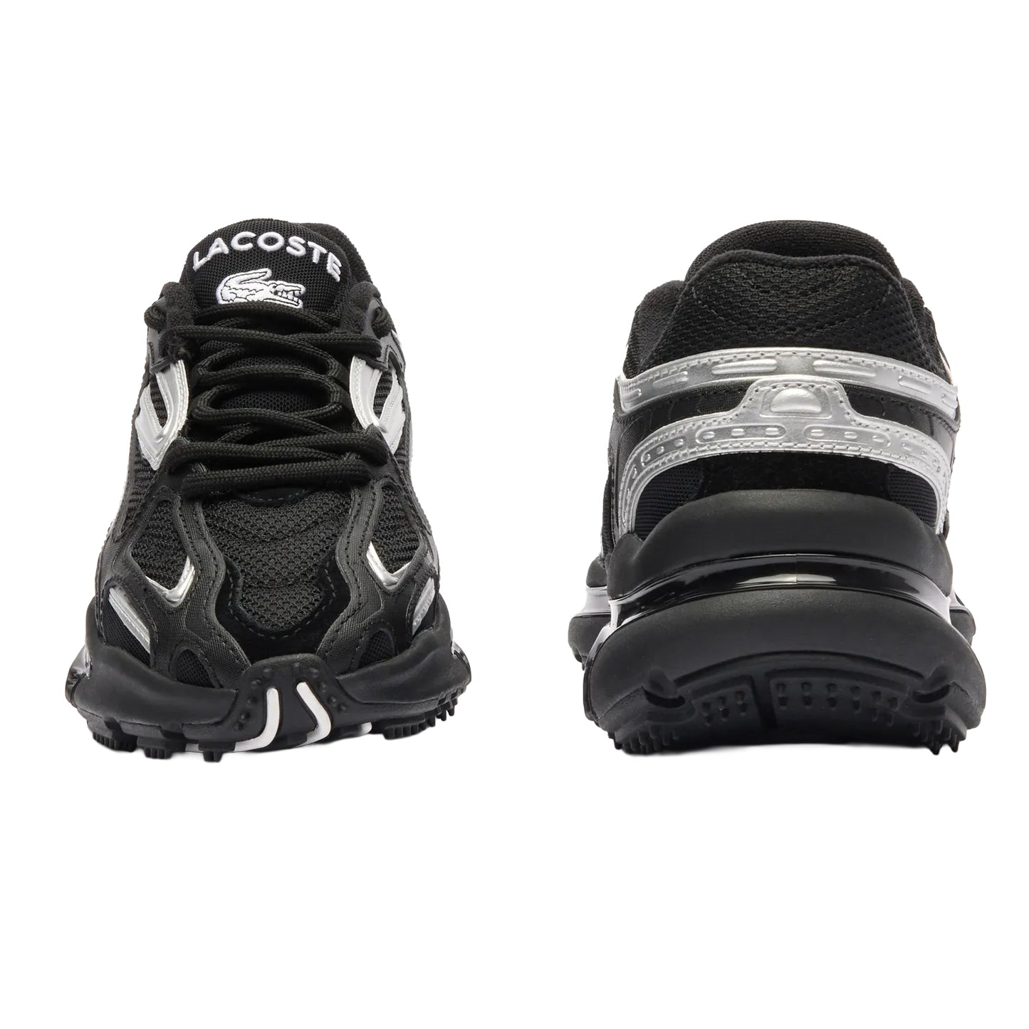 Black - Pack Shot - Lacoste Womens-Ladies L003 Trainers