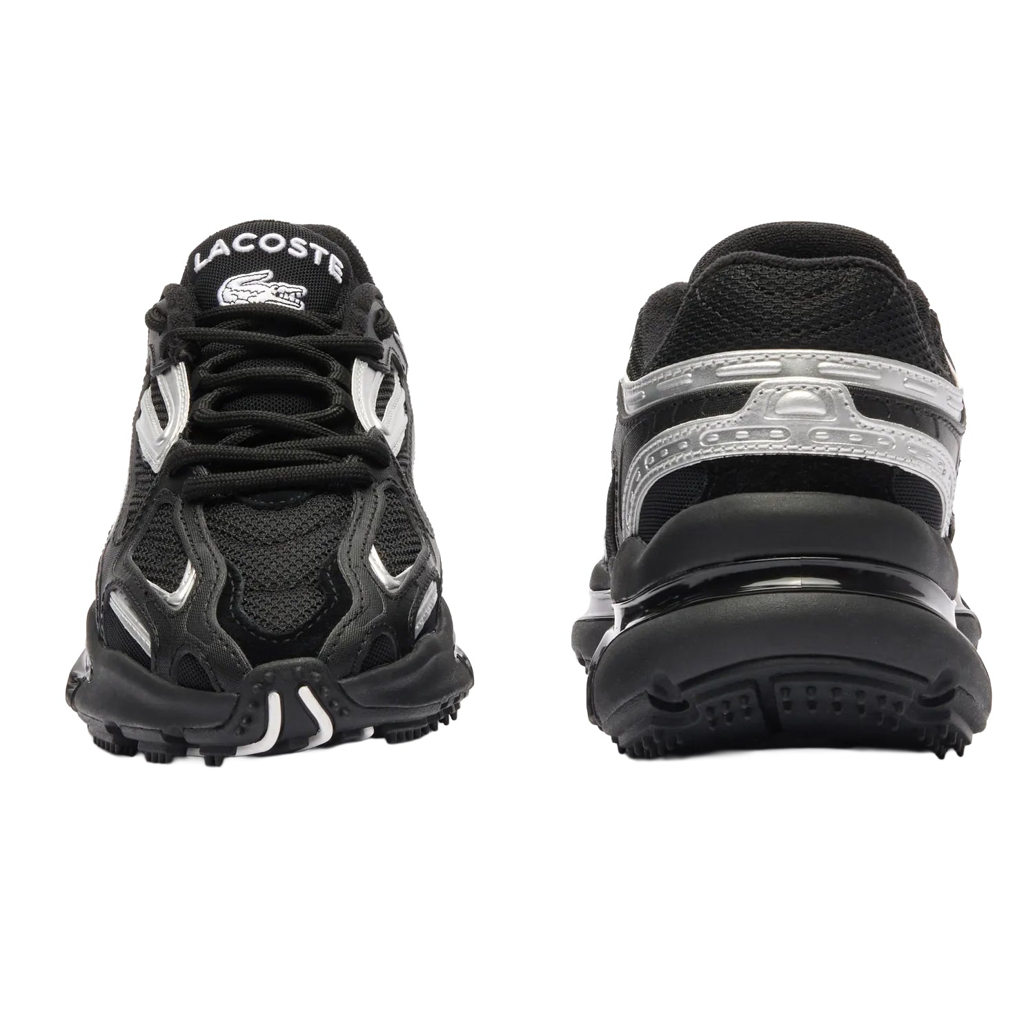 Black - Pack Shot - Lacoste Womens-Ladies L003 Trainers