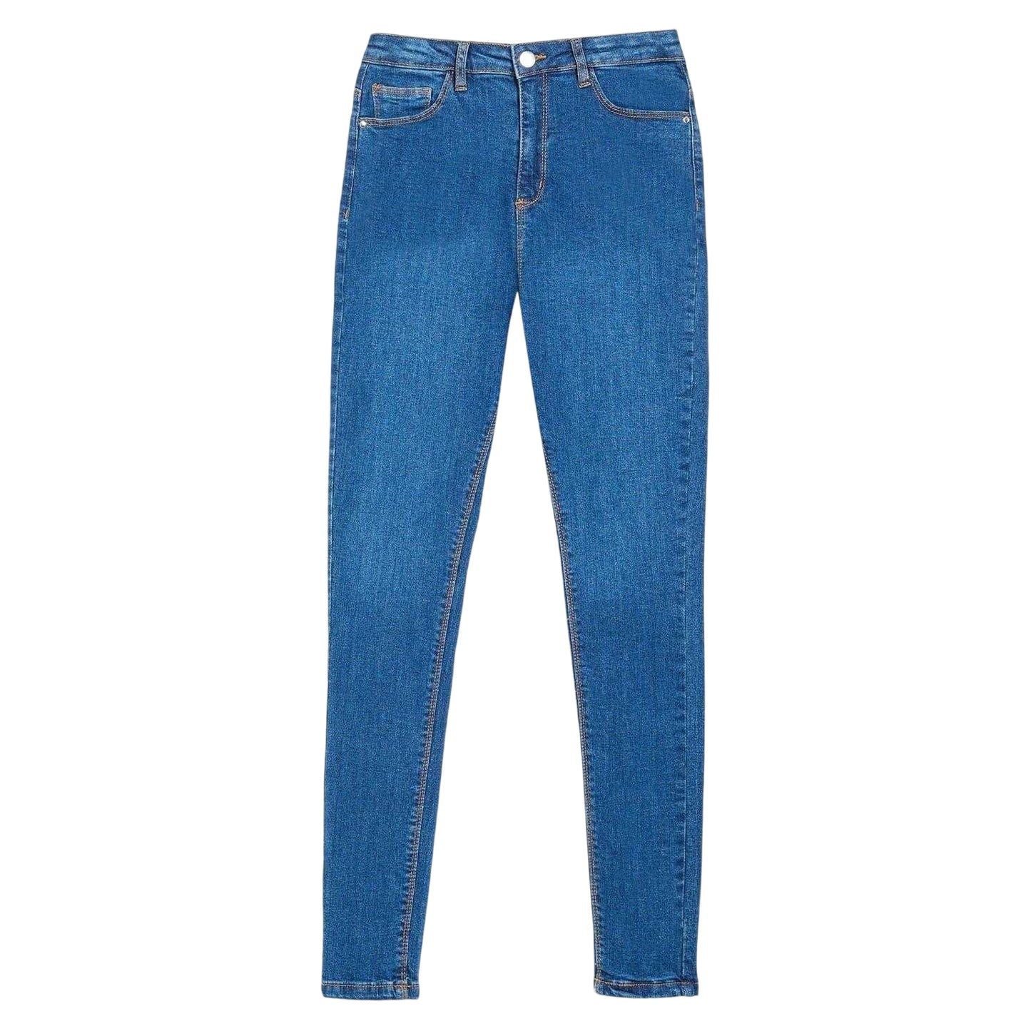 Blue - Front - Be You Girls Cotton Denim Skinny Jeans