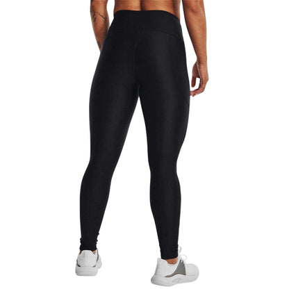 Black - Back - Under Armour Womens-Ladies HeatGear Reflective High Waist Leggings
