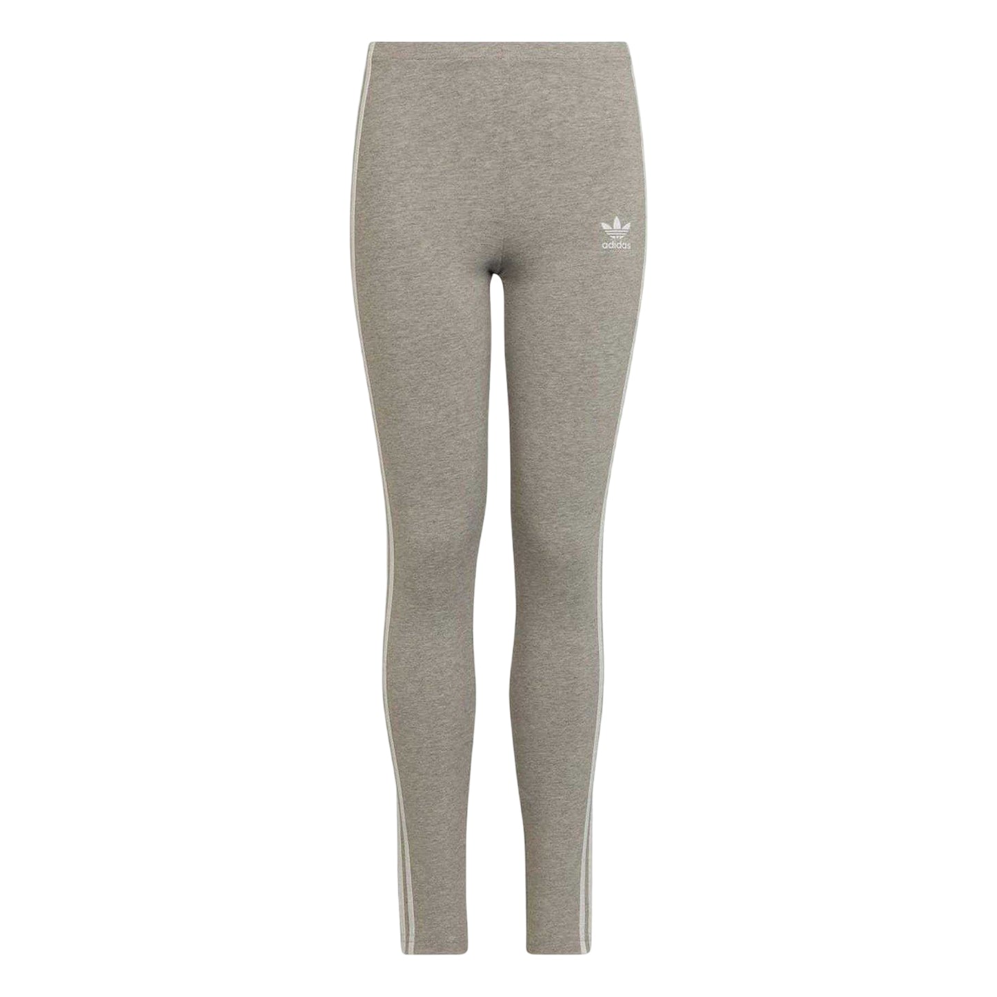 Grey Marl - Front - Adidas Girls Adicolor Leggings