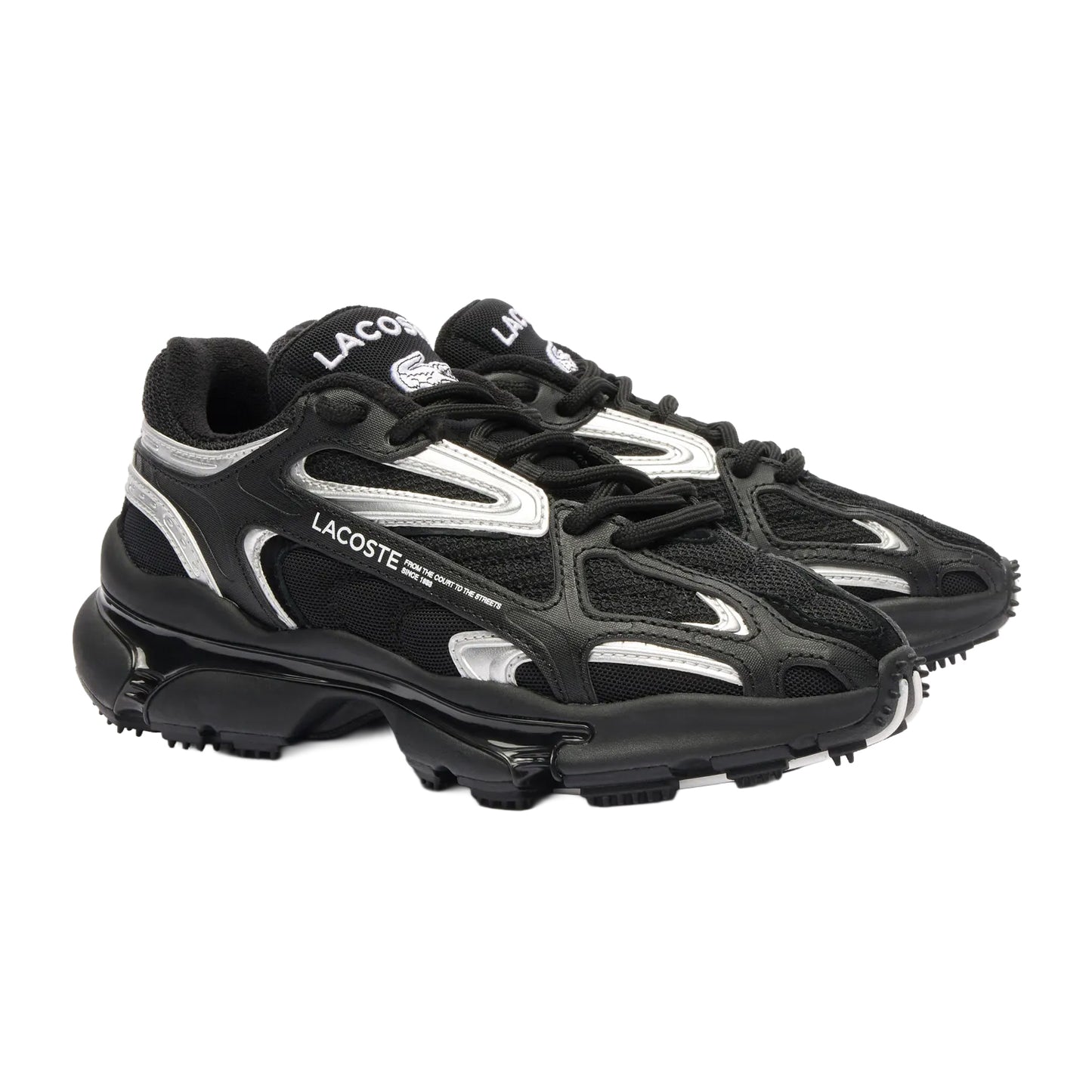 Black - Front - Lacoste Womens-Ladies L003 Trainers