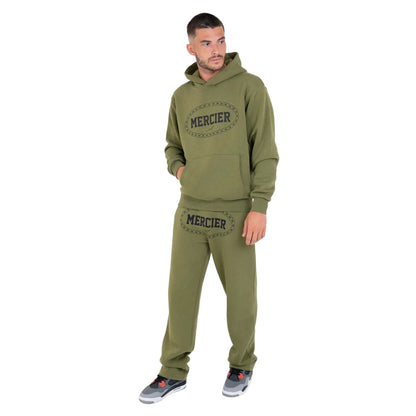 Khaki Green - Lifestyle - Mercier Mens Maison Jogging Bottoms