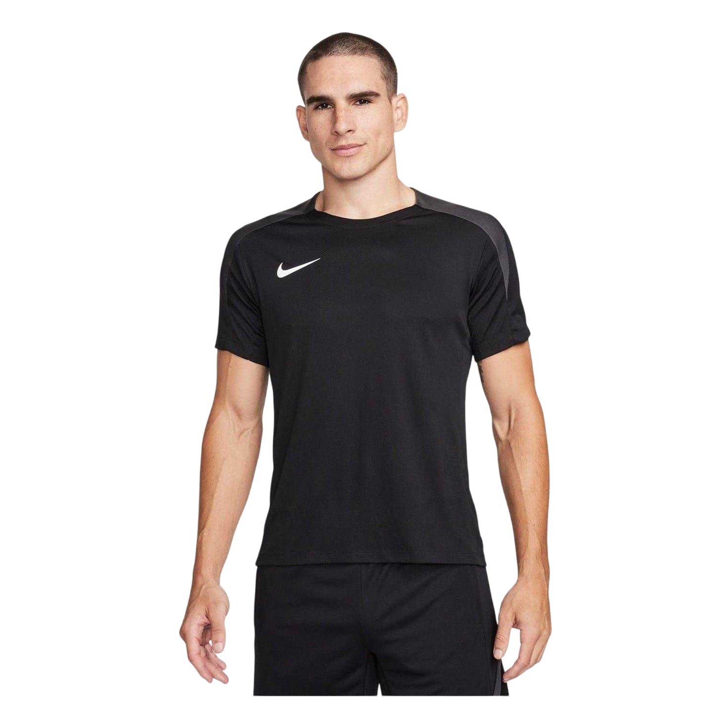 Black-White - Front - Nike Mens Strike Football Shirt