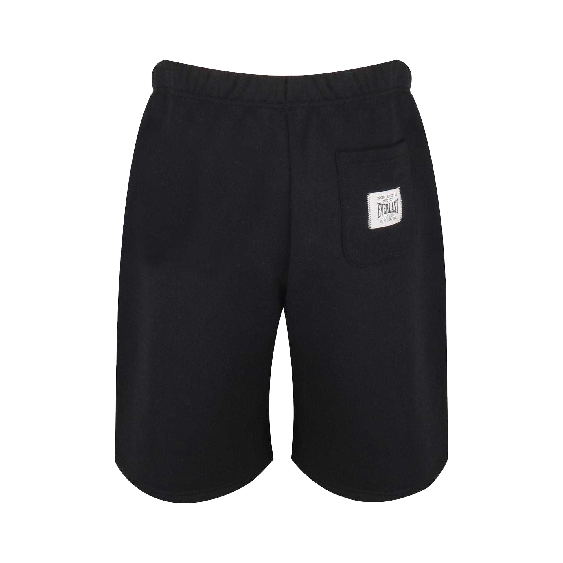 Black-White - Back - Everlast Unisex Adult Greatness Fleece Sweat Shorts