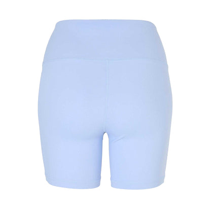 Brunnera Blue - Back - USA Pro Womens-Ladies Wrap Front High Waist Cycling Shorts