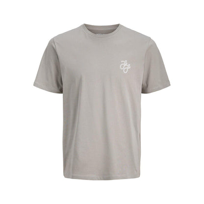 Navy-White-Black-Grey-Khaki Green - Side - Jack And Jones Mens Corp Cotton T-Shirt (Pack of 5)