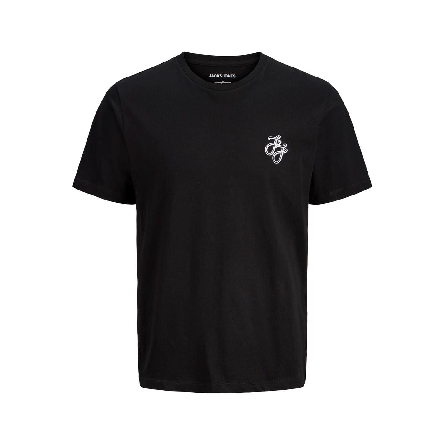 Navy-White-Black-Grey-Khaki Green - Lifestyle - Jack And Jones Mens Corp Cotton T-Shirt (Pack of 5)