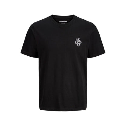 Navy-White-Black-Grey-Khaki Green - Lifestyle - Jack And Jones Mens Corp Cotton T-Shirt (Pack of 5)