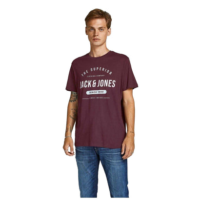 White-Grey-Burgundy-Khaki-Navy - Lifestyle - Jack And Jones Mens Corp Cotton T-Shirt (Pack of 5)