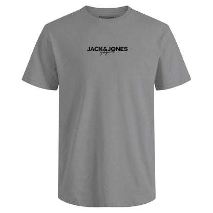 White-Grey-Navy-Olive-Beige - Lifestyle - Jack And Jones Mens Corp Cotton T-Shirt (Pack of 5)