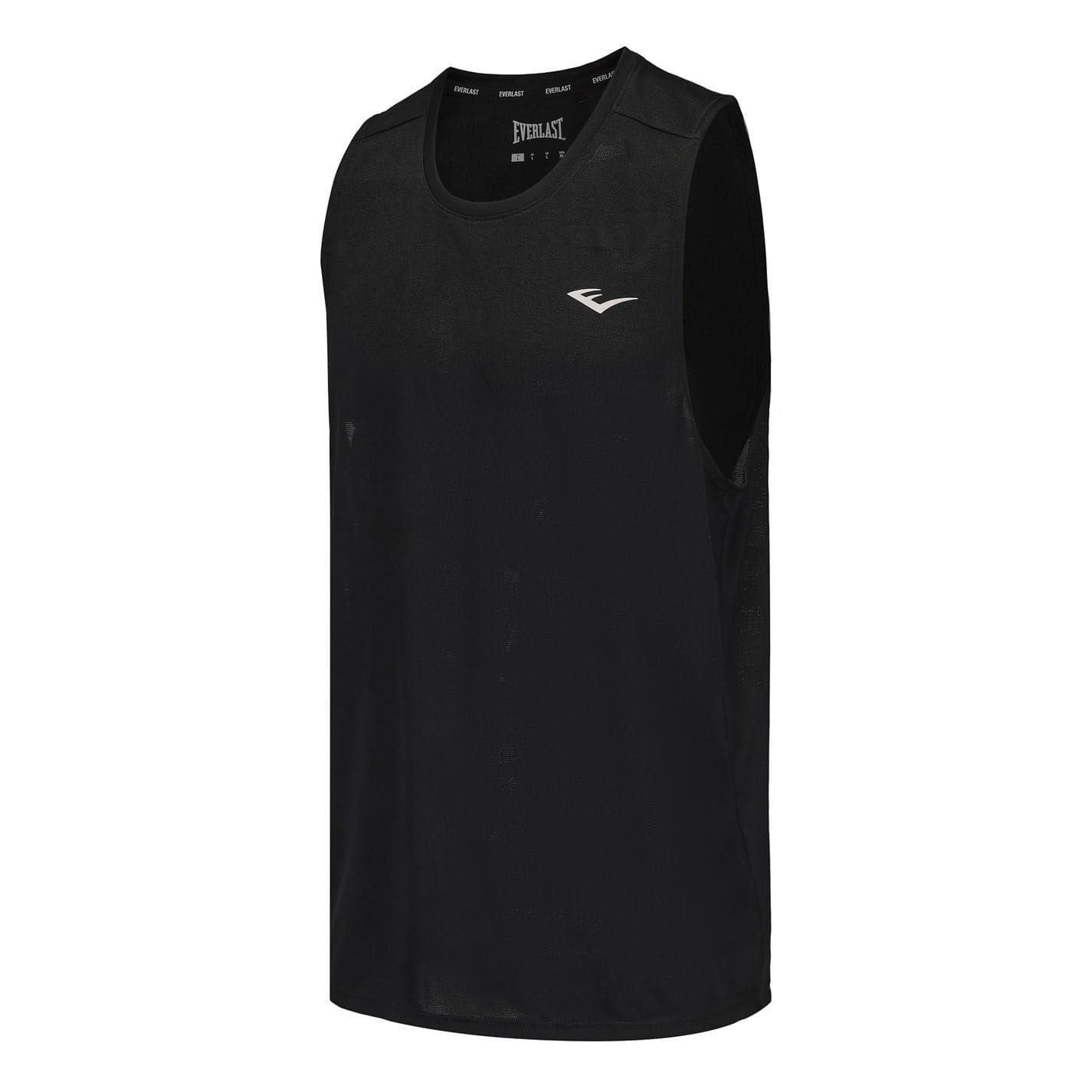 Black - Back - Everlast Mens Flex Vest Top
