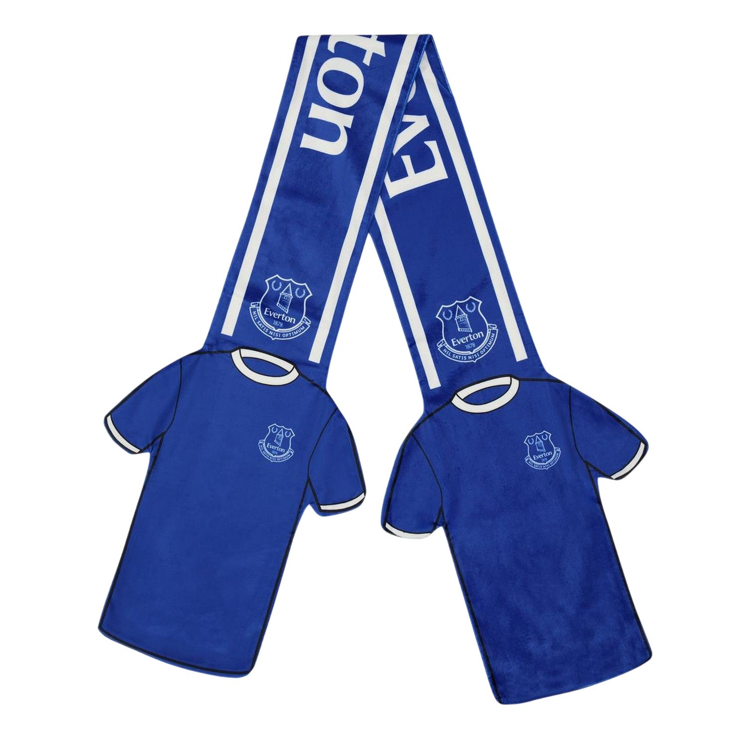 Blue - Back - Everton FC Crest Acrylic Scarf