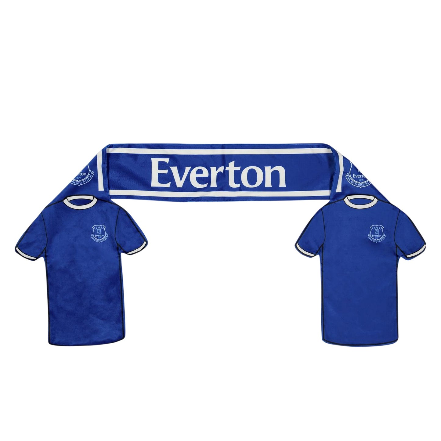 Blue - Front - Everton FC Crest Acrylic Scarf