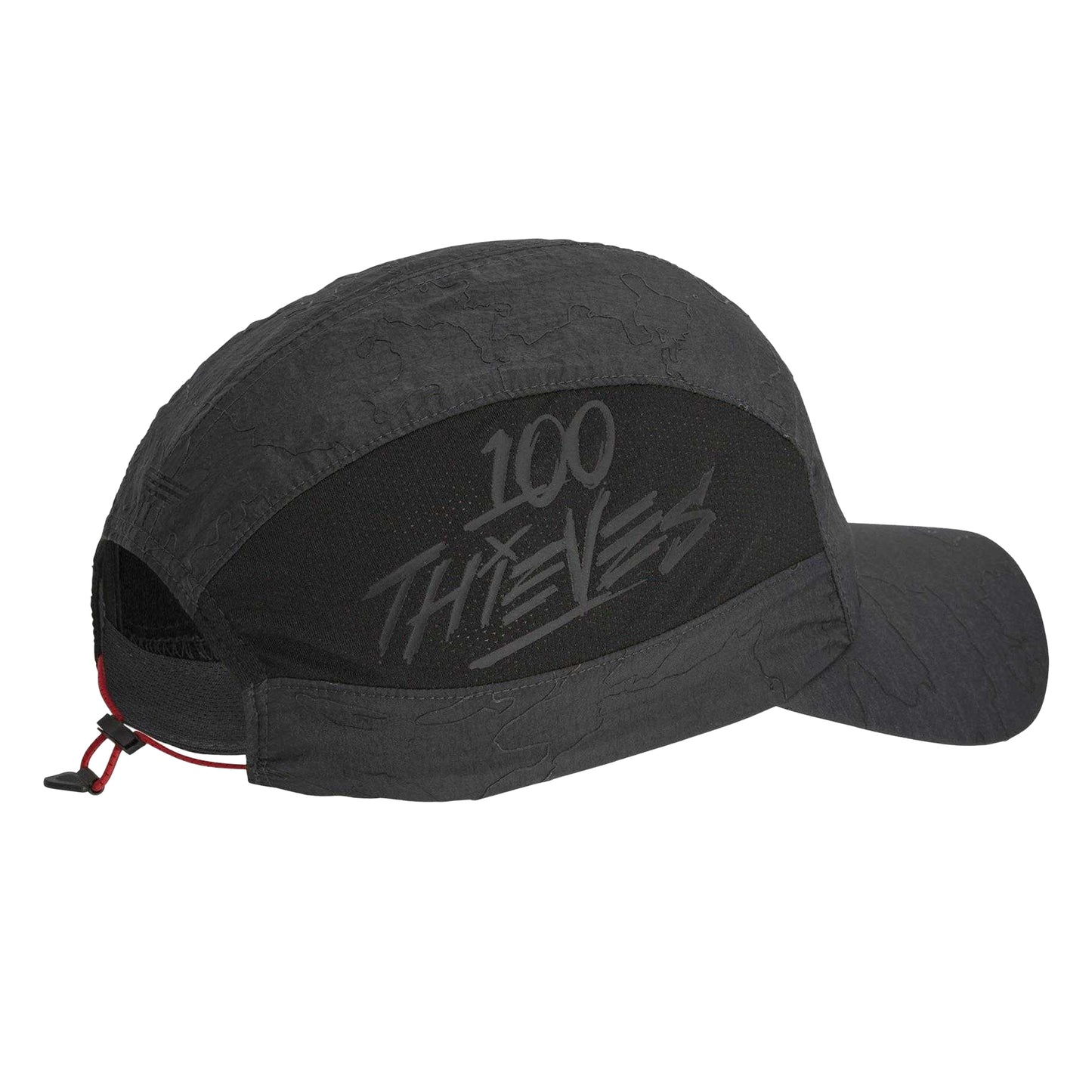 Carbon - Back - Adidas Mens Originals 100 Thieves Logo Baseball Cap