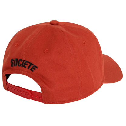 Maroon - Back - Societe Noir Unisex Adult Script Logo Snapback Cap