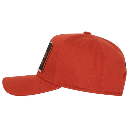Maroon - Side - Societe Noir Unisex Adult Script Logo Snapback Cap