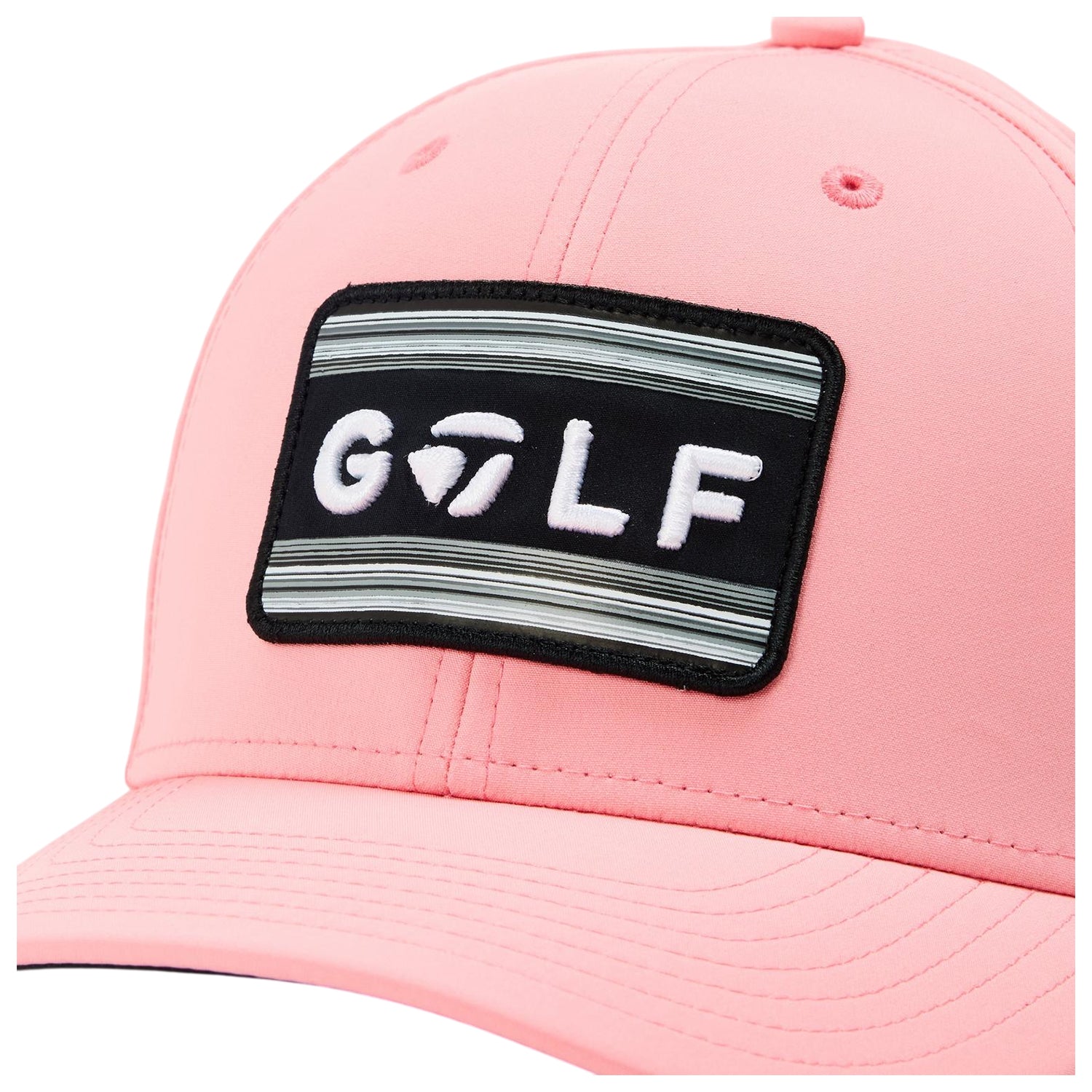 Pink - Side - TaylorMade Unisex Adult Sunset Wordmark Logo Golf Baseball Cap