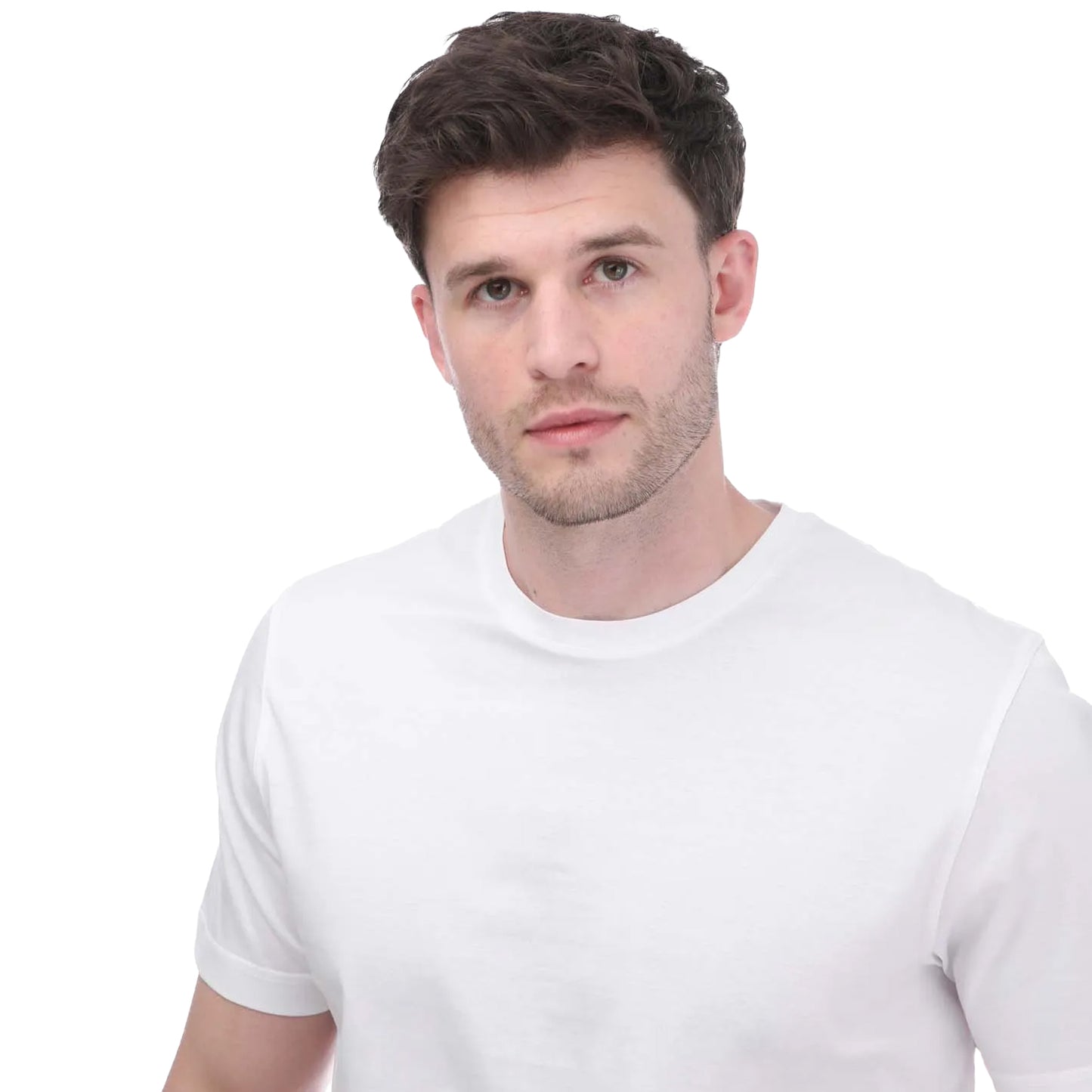 White - Back - Mercery Mens Boleyn Lux Jersey T-Shirt