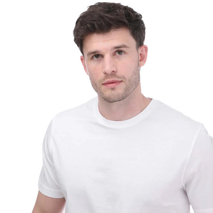 White - Back - Mercery Mens Boleyn Lux Jersey T-Shirt