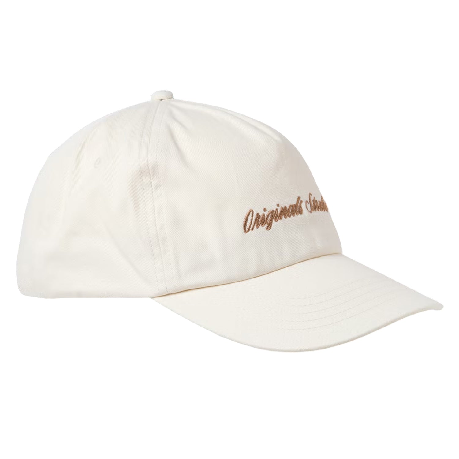 Antique White - Side - Jack And Jones Mens Logo Baseball Cap
