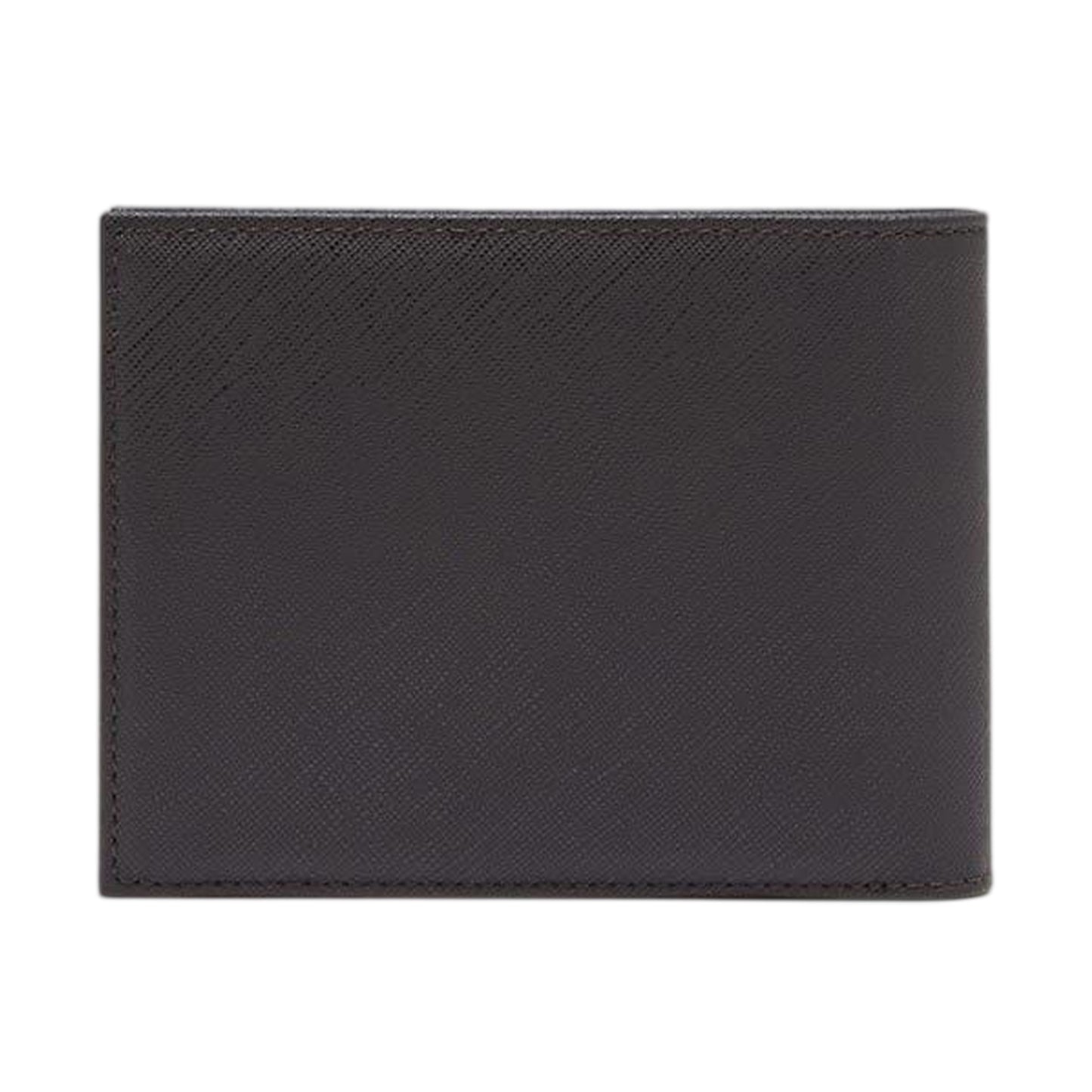 Ebony Black - Back - Emporio Armani Bifold Logo Wallet
