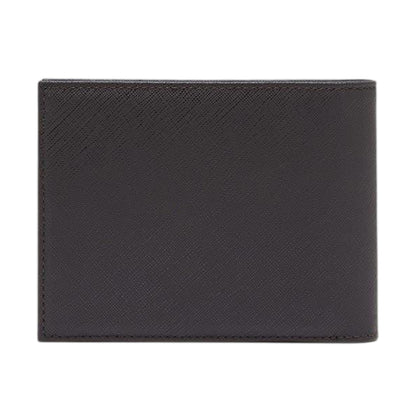 Ebony Black - Back - Emporio Armani Bifold Logo Wallet