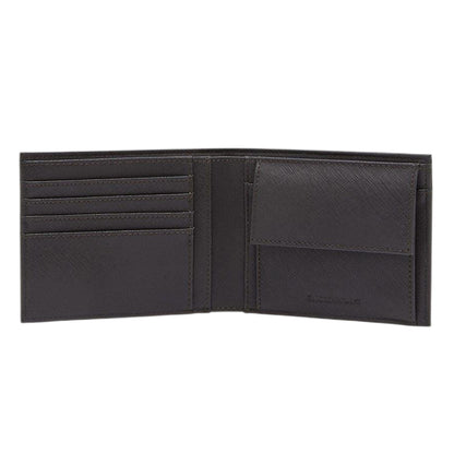 Ebony Black - Side - Emporio Armani Bifold Logo Wallet