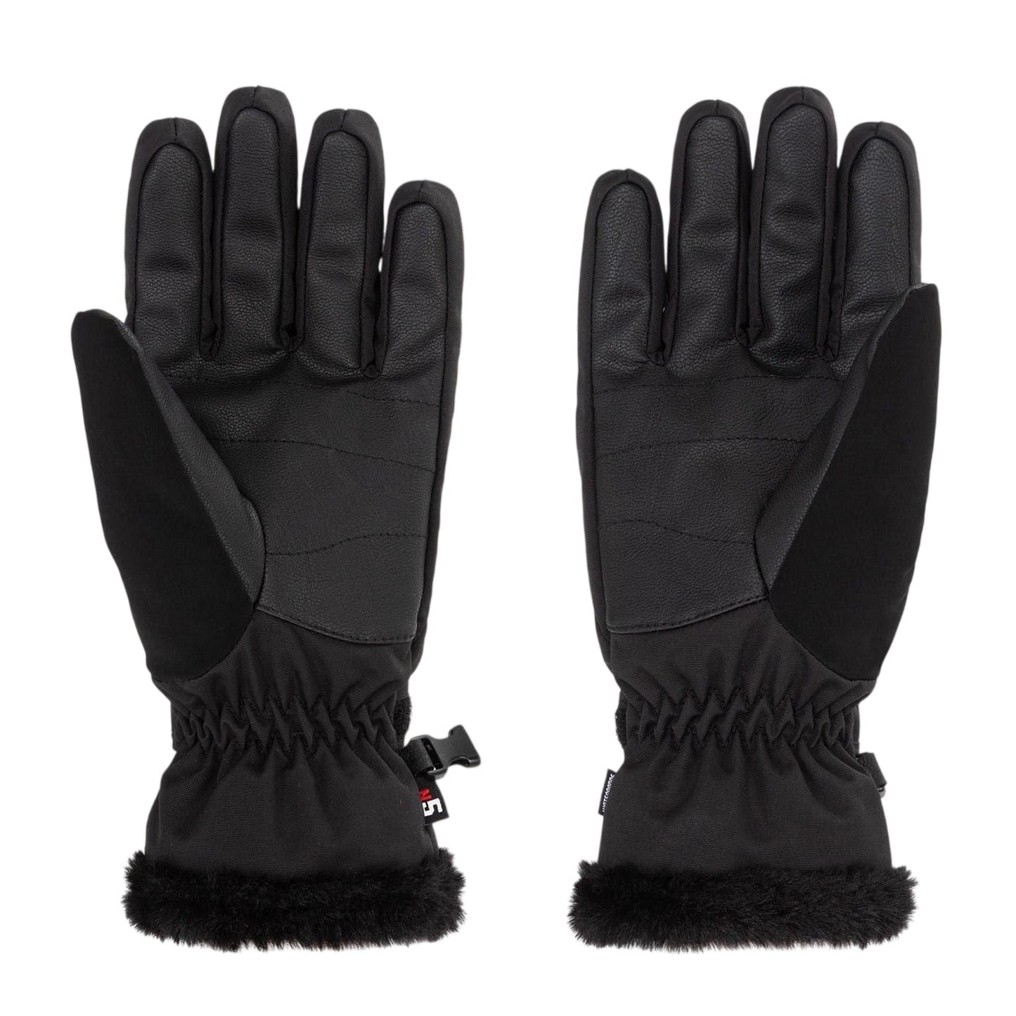 Black - Back - Nevica Unisex Adult Meribel Logo Winter Gloves