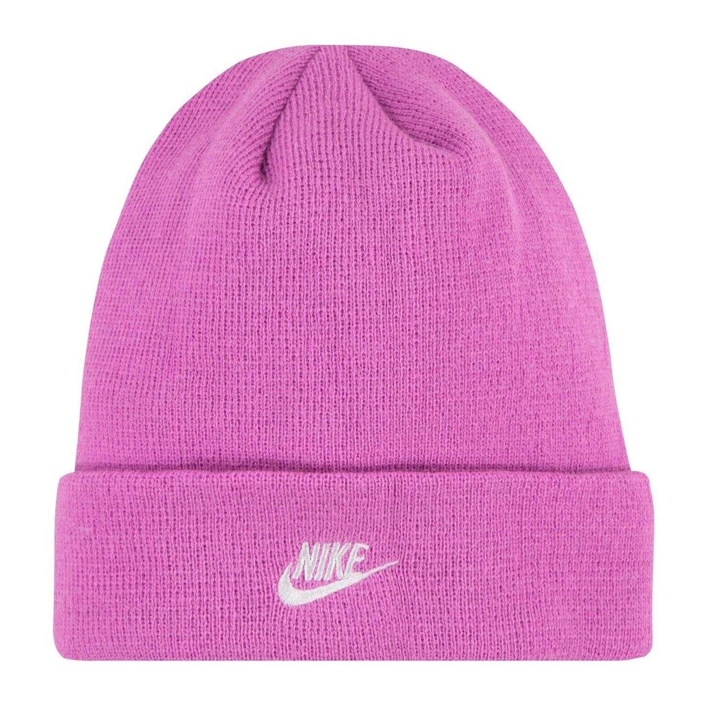 Playful Pink - Side - Nike Childrens-Kids Logo Beanie & Gloves Set