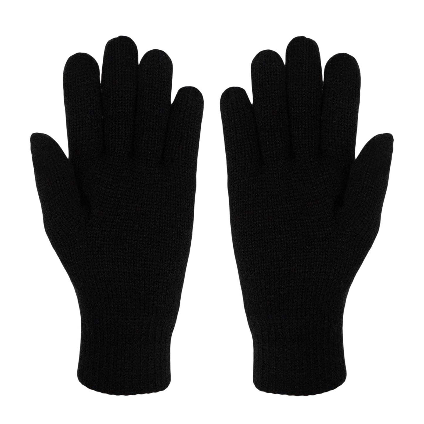 Black - Back - Karrimor Unisex Adult Knitted Plain Gloves