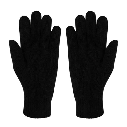 Black - Back - Karrimor Unisex Adult Knitted Plain Gloves
