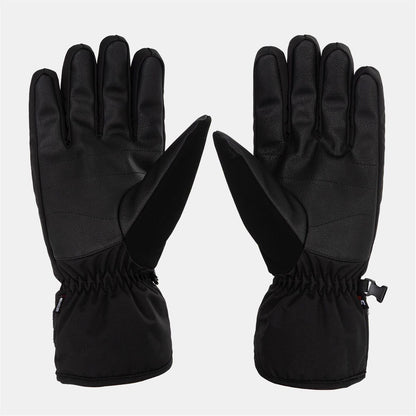 Black - Back - Nevica Unisex Adult Meribel Logo Ski Gloves