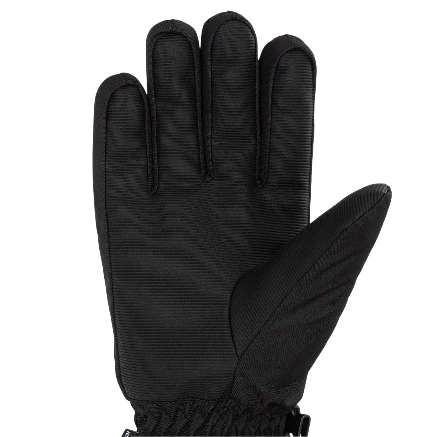 Black - Side - Campri Raise Polyester Logo Winter Gloves
