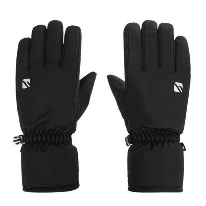 Black - Front - Campri Raise Polyester Logo Winter Gloves