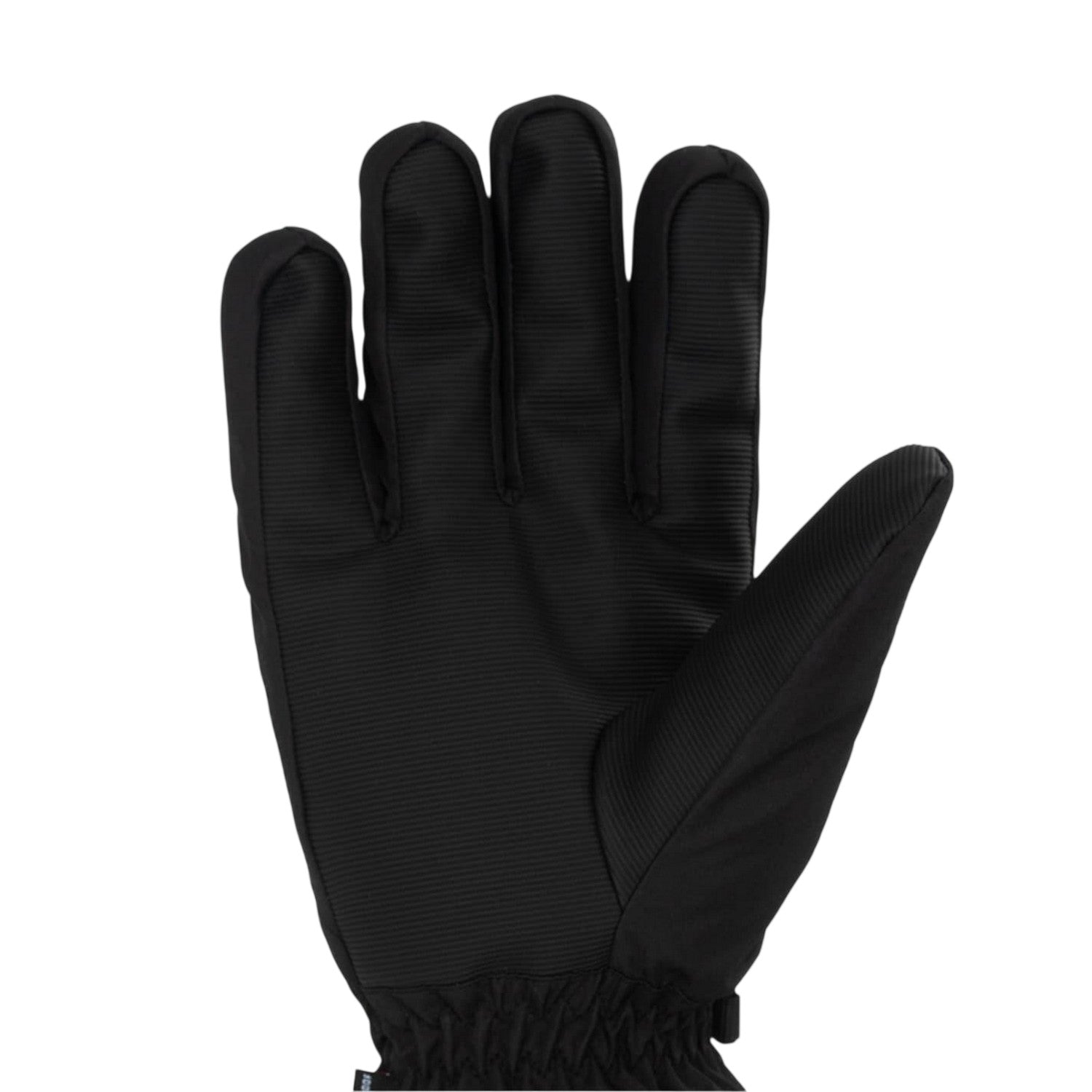 Black - Side - Campri Mens Logo Ski Gloves