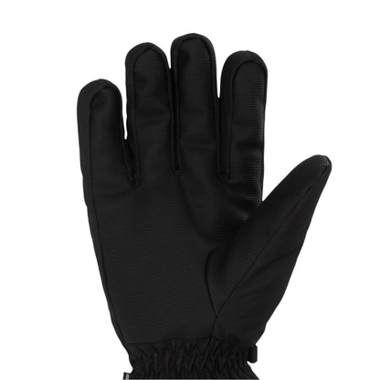 Black - Side - Campri Mens Logo Ski Gloves