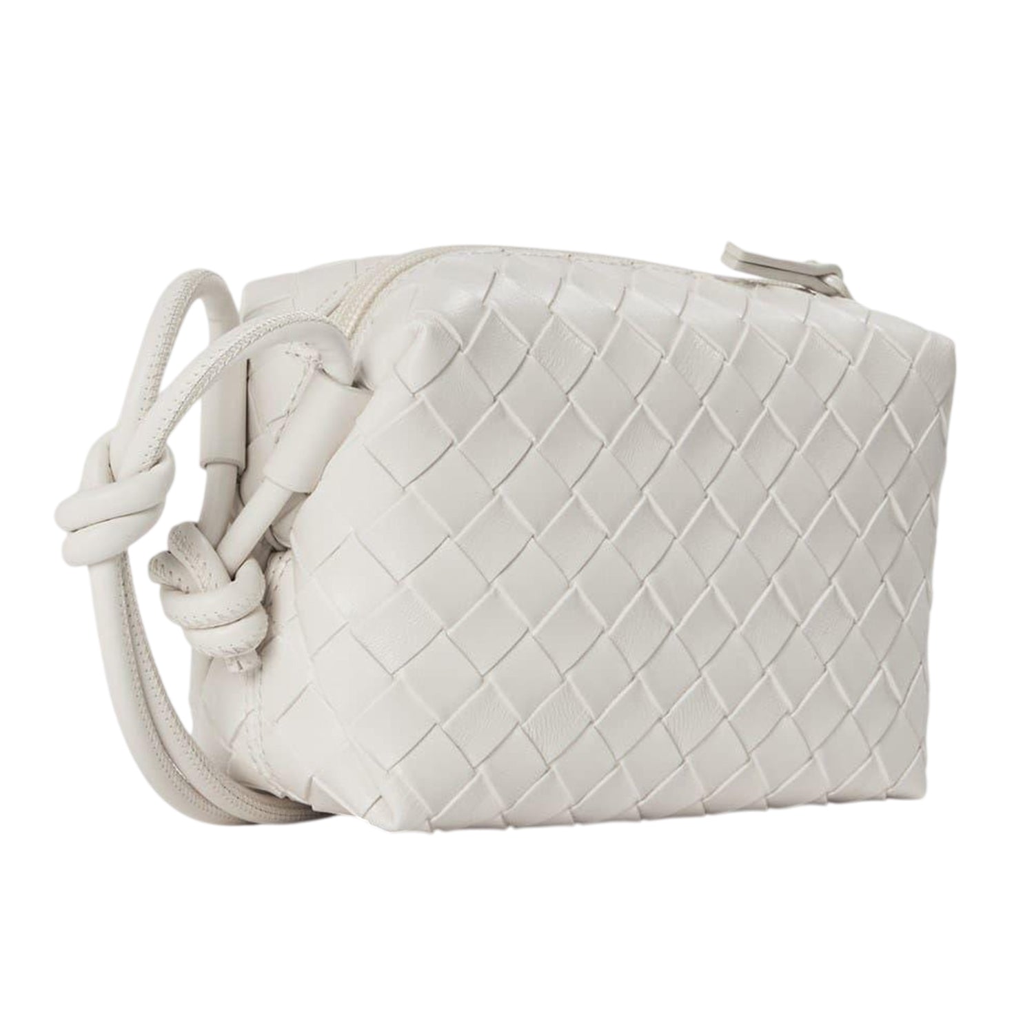Cream - Back - Jack Wills Woven Leather Crossbody Bag