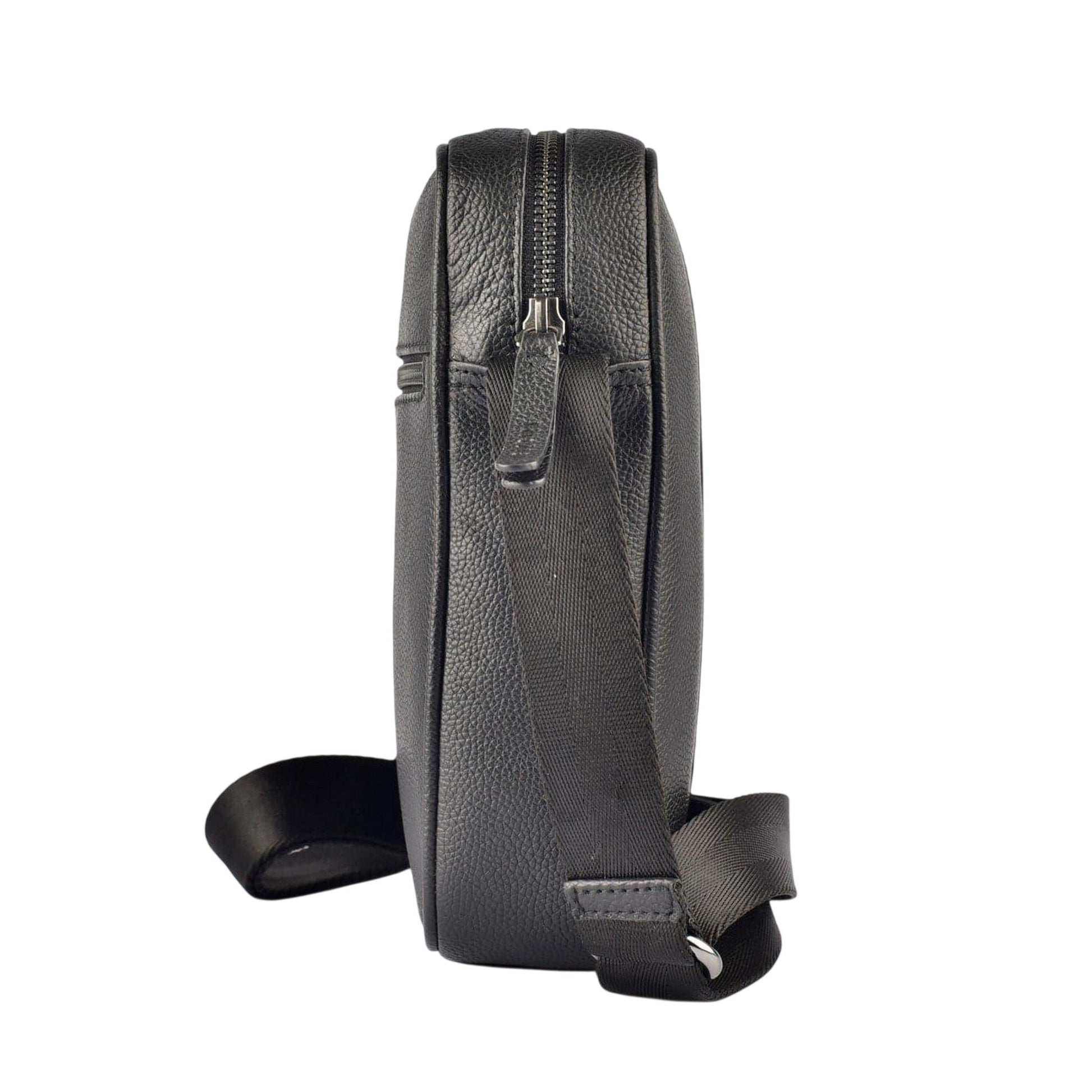 Black - Lifestyle - Firetrap Plain Leather Everyday Crossbody Bag
