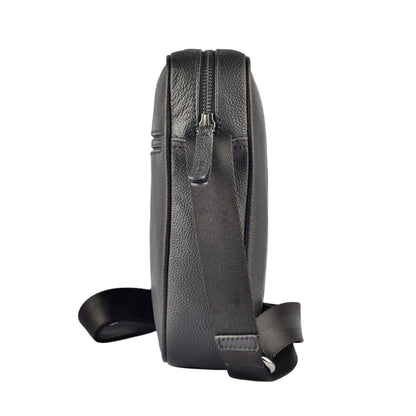 Black - Lifestyle - Firetrap Plain Leather Everyday Crossbody Bag