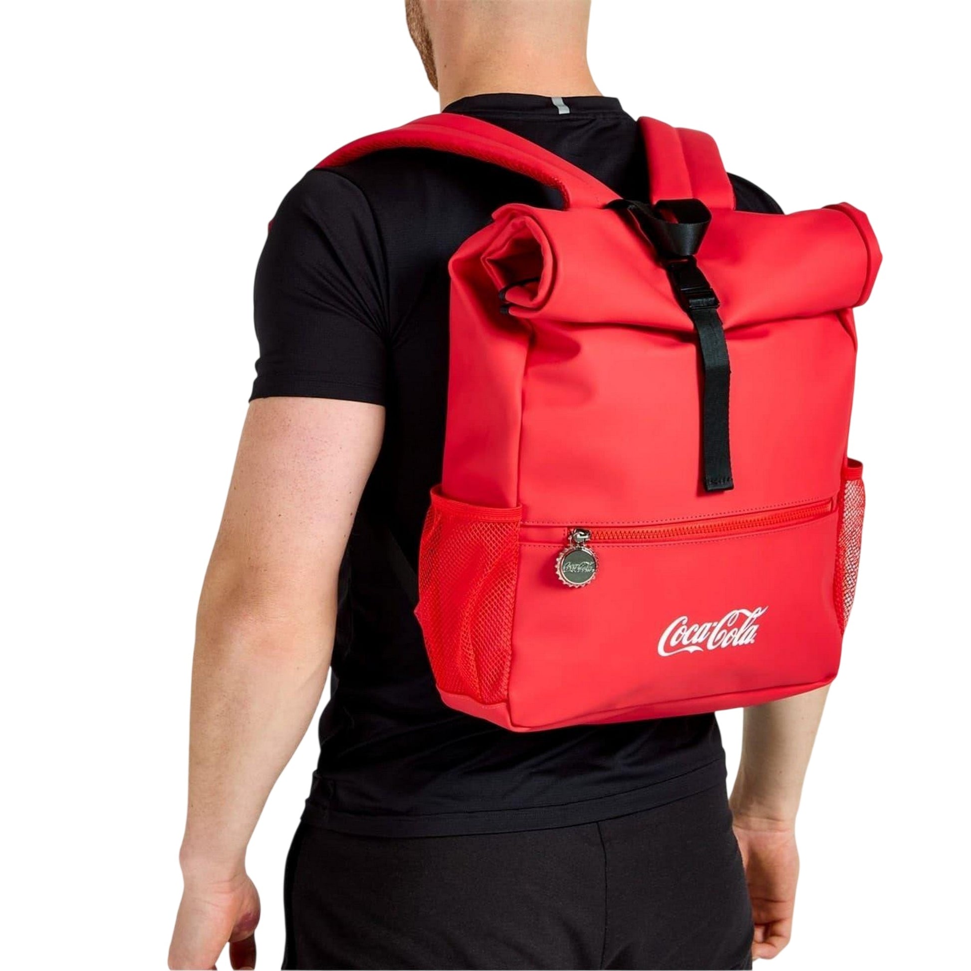 Red - Lifestyle - Coca-Cola Roll Top Backpack