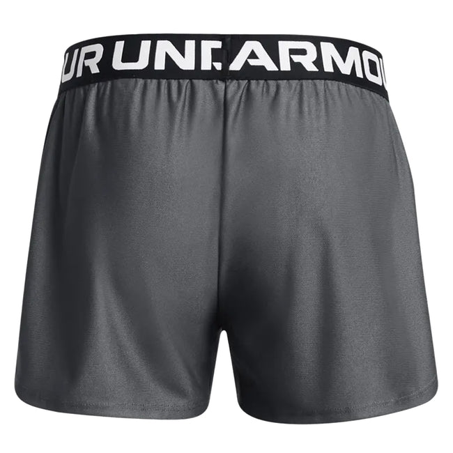 Grey - Back - Under Armour Boys Play Up Shorts