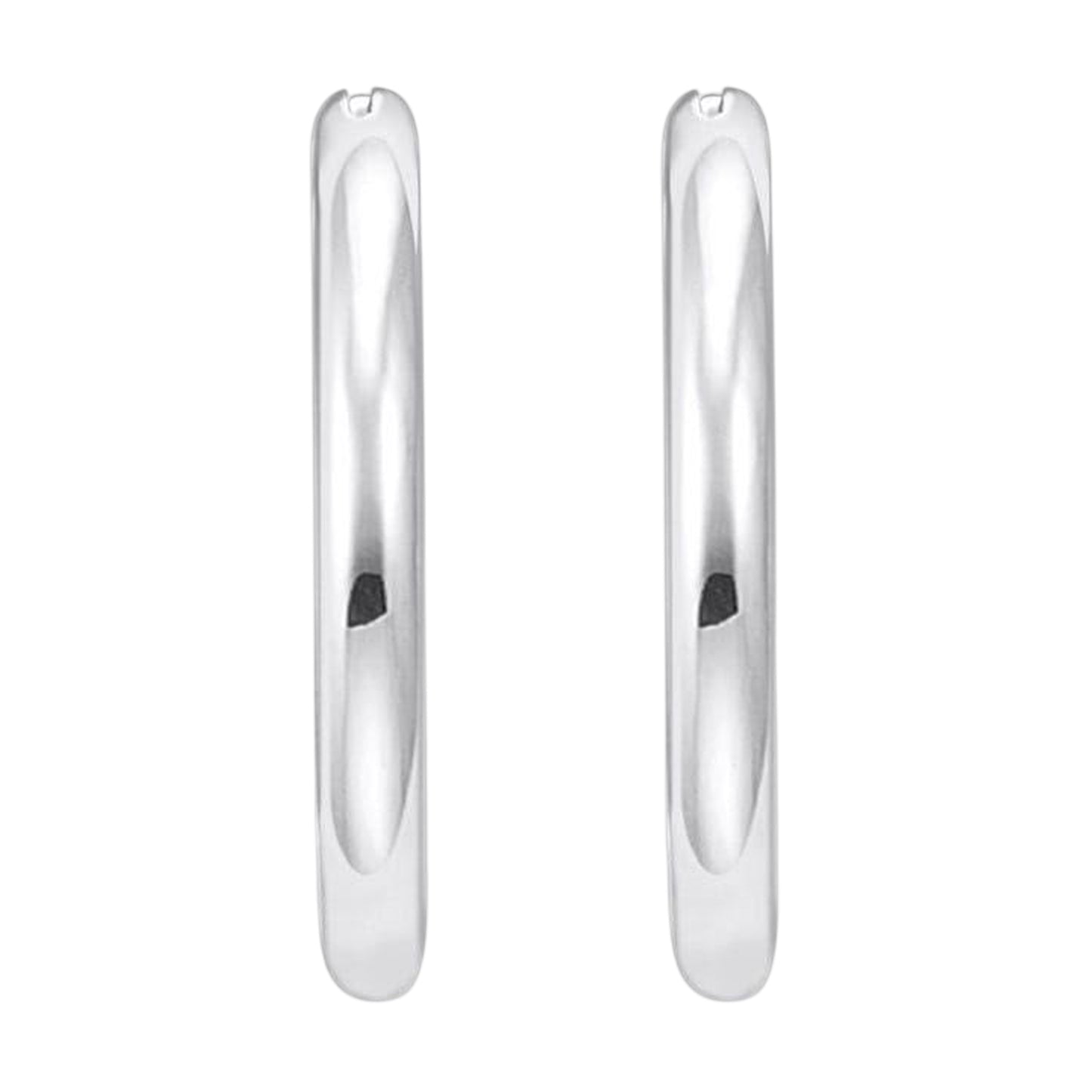 Silver - Front - Thomas Sabo Womens-Ladies Polished Hoop Earrings