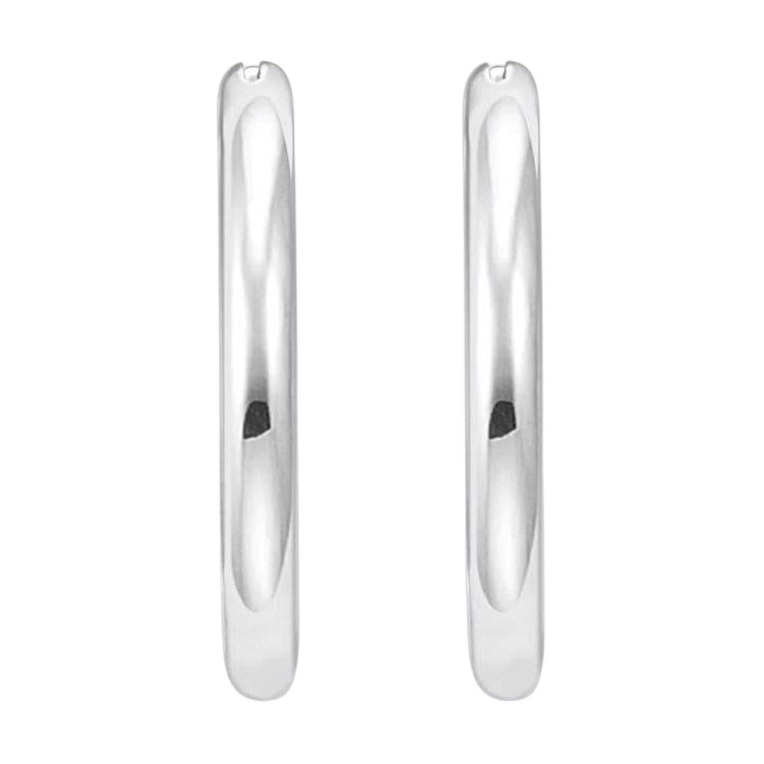 Silver - Front - Thomas Sabo Womens-Ladies Polished Hoop Earrings