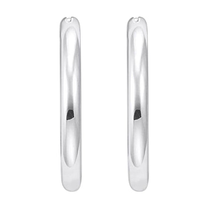 Silver - Front - Thomas Sabo Womens-Ladies Polished Hoop Earrings